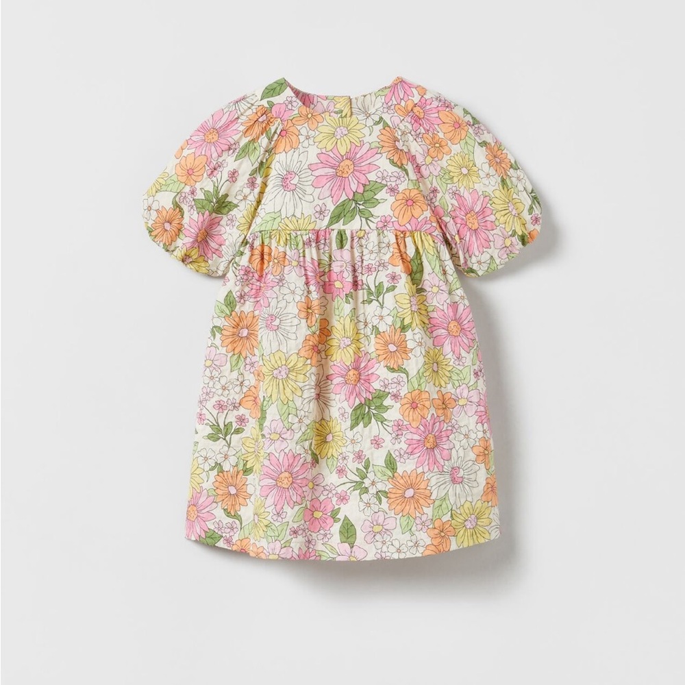 COPY - ZARA Girls Floral Dress